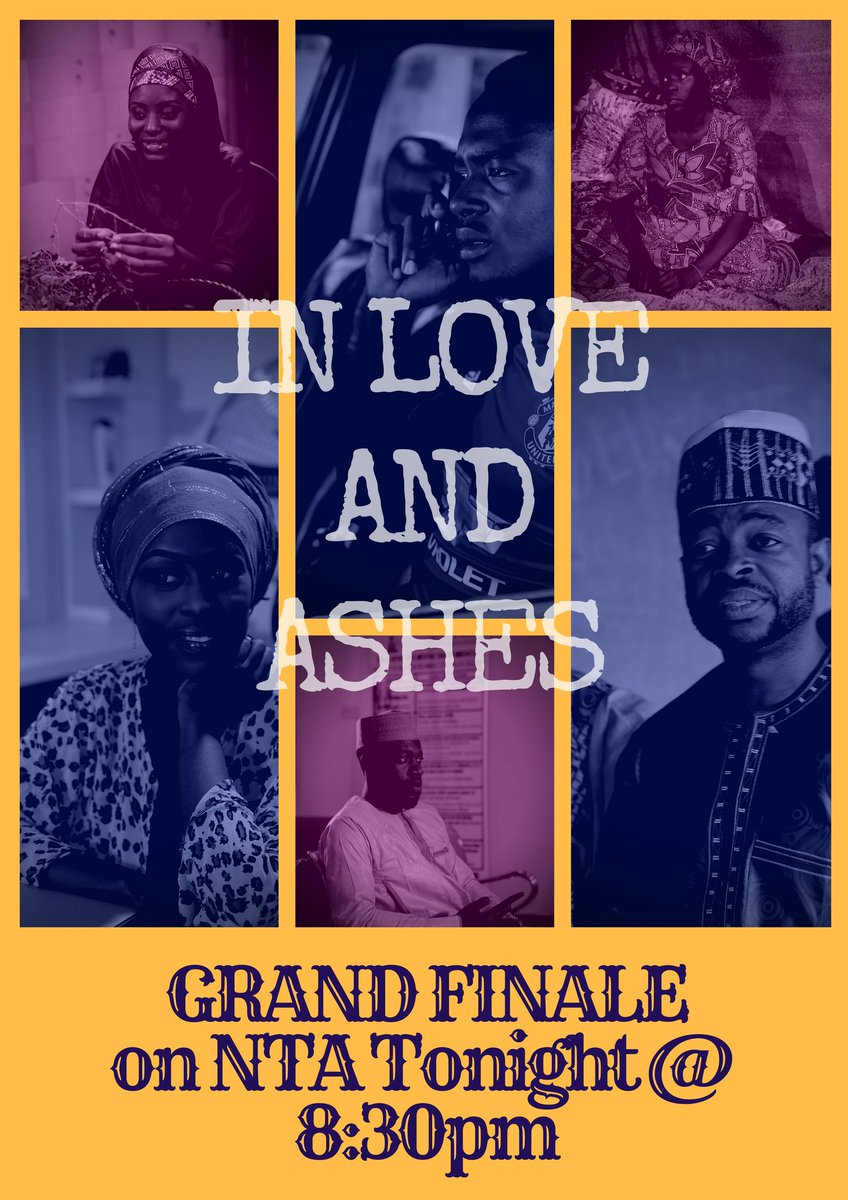 inloveandashes's tweet photo. #NotAnotherNigerian #InLoveSndAshes #NigerianTelevision #GrandFinale #ExcitingNewShow #nigeria #tvseries #NTA #EbonyLifeTv
Watch out for the final episode airing on NTA Nation wide tonight @ 8:30pm & the remaining 2 episodes on Ebonylife Tv on Wednesdays by 8:00pm. https://t.co/tKz22MO0gZ