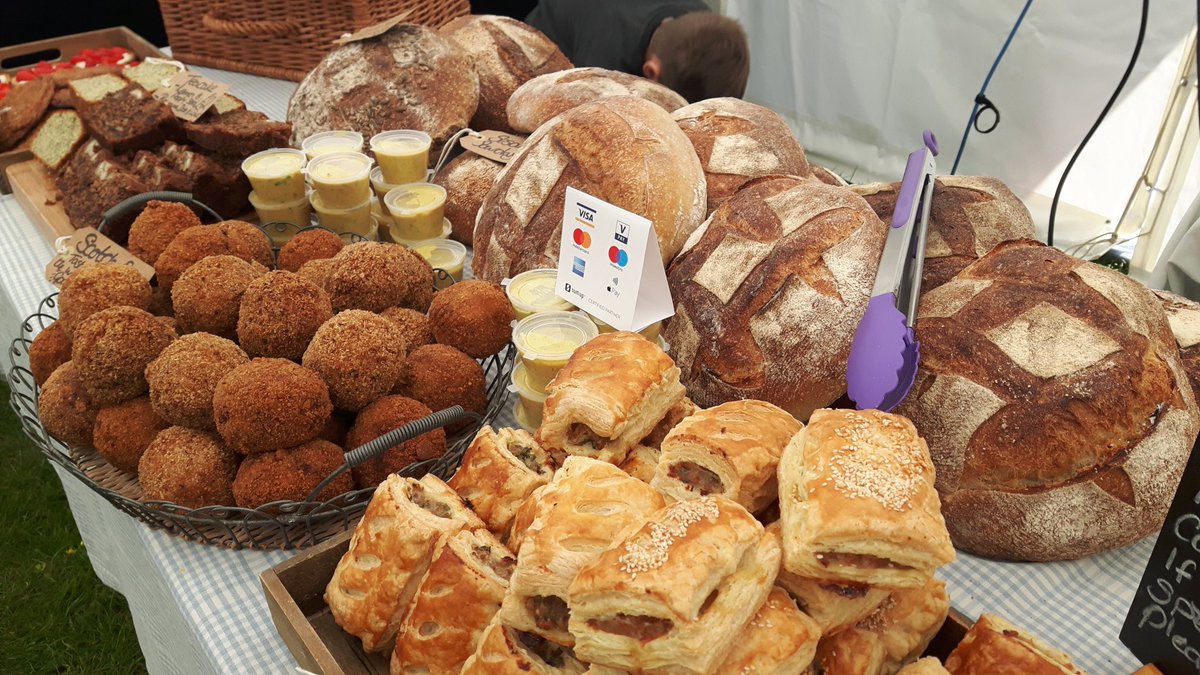 SpringT1de's tweet photo. @thewobblycott 'famous' #sourdough loaves & other tasty treats available at #SpringTide today...selling fast so don't miss out! #SpringTide18 https://t.co/i4RXn57ijr