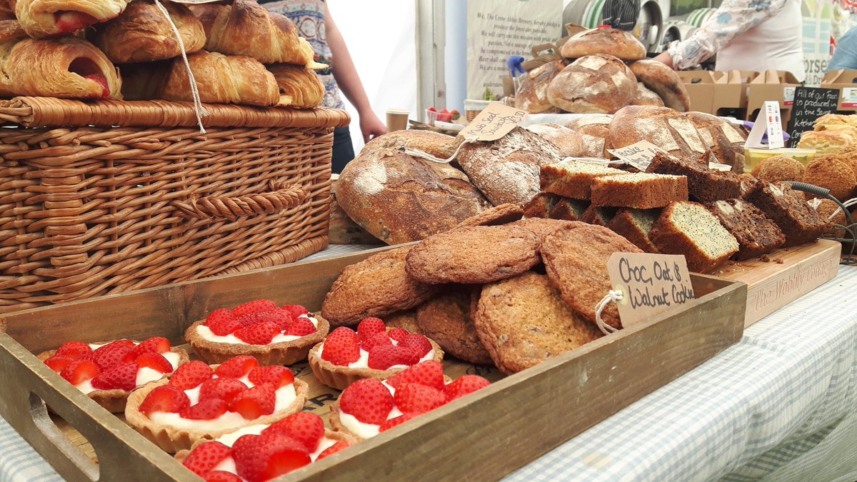 SpringT1de's tweet photo. @thewobblycott 'famous' #sourdough loaves & other tasty treats available at #SpringTide today...selling fast so don't miss out! #SpringTide18 https://t.co/i4RXn57ijr