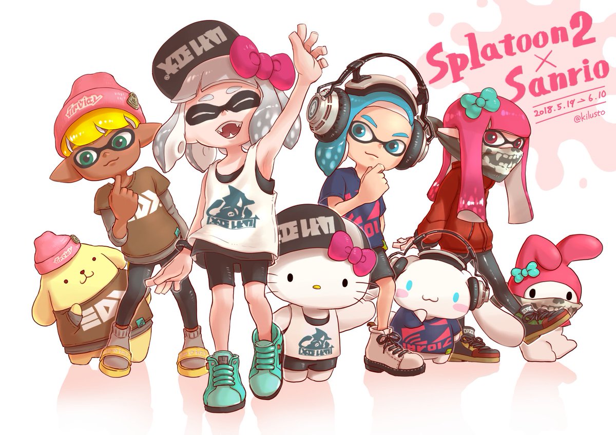 オツザカ イラスト集通販中 A Twitter スプラトゥーン２ サンリオ コラボフェス Splatoon2