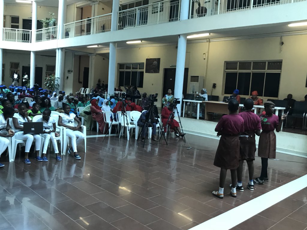LovethChukwuyem's tweet photo. #technovation 2018 Regional Pitch @eduodyssey young kids in Nigeria pitching the Mobile Apps designed by them to solve community problems @techchal #techchal. https://t.co/HTo2xijsi0
