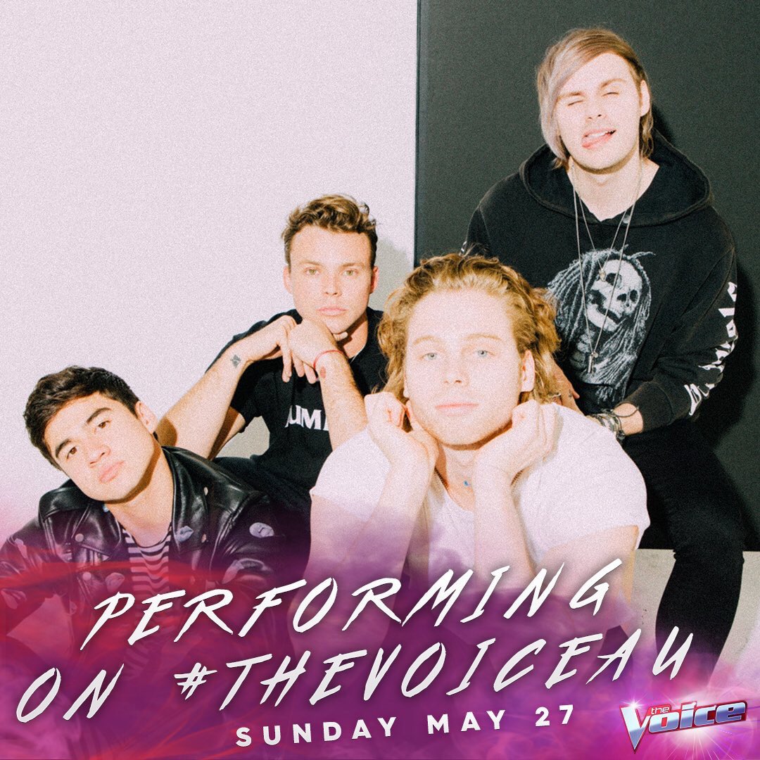 5sosworldupdate's tweet photo. @5SOS will be performing on @TheVoiceAU on Sunday on May 27th. Mark your calendars! 💃🏽 -S https://t.co/VqVZYUCUYr