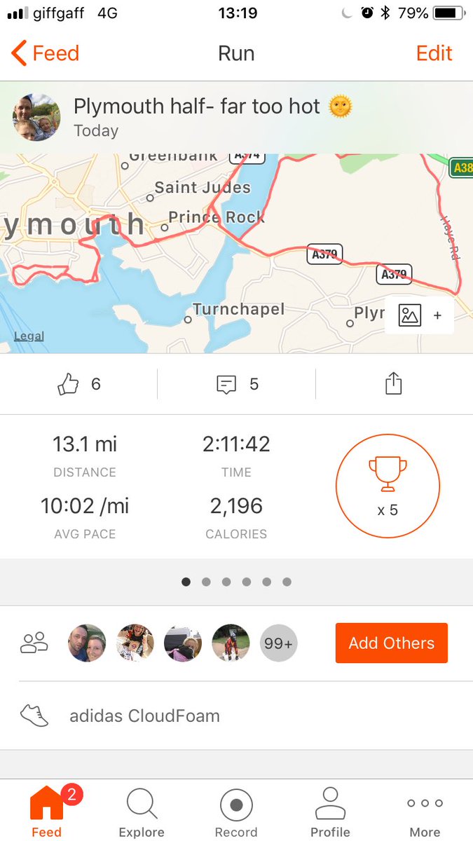 Plymouth half with Terri