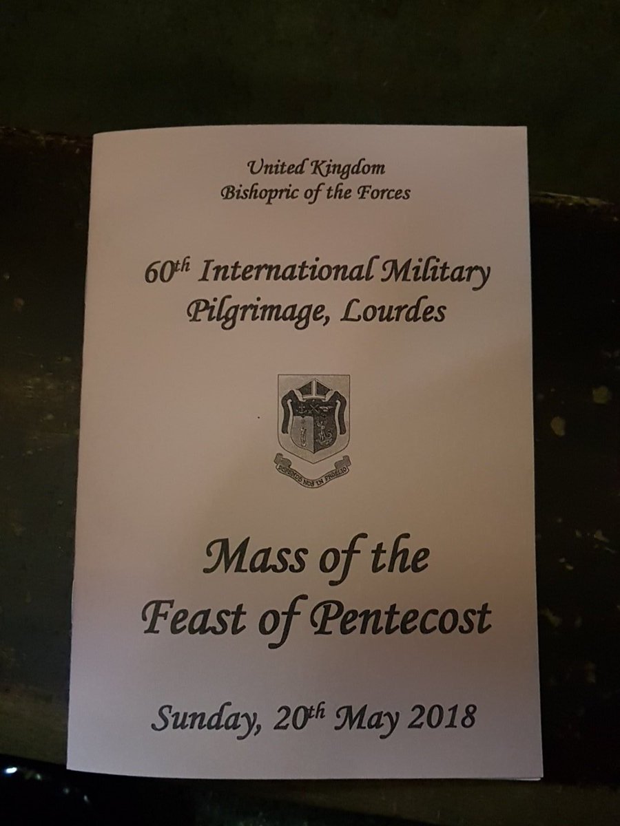 HCPTAFRegion's tweet photo. @Hcpt507 with the UK Contingent of #IMP for the Final Mass of #InternationalMilitaryPilgrimage @HCPT https://t.co/SAYI8ZDuzF