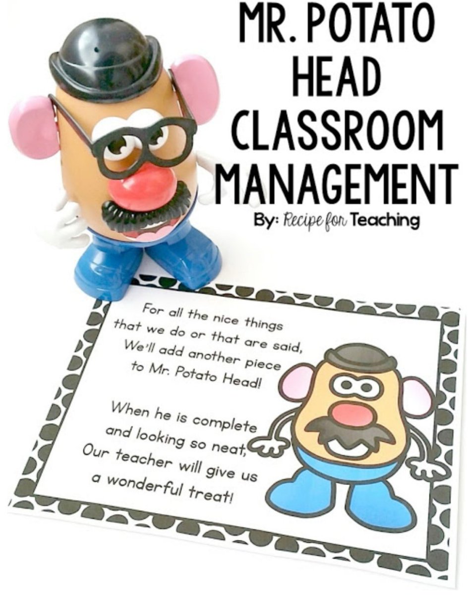 A fun way to manage your classroom with good old Mr Potato Head #acuedu_p
