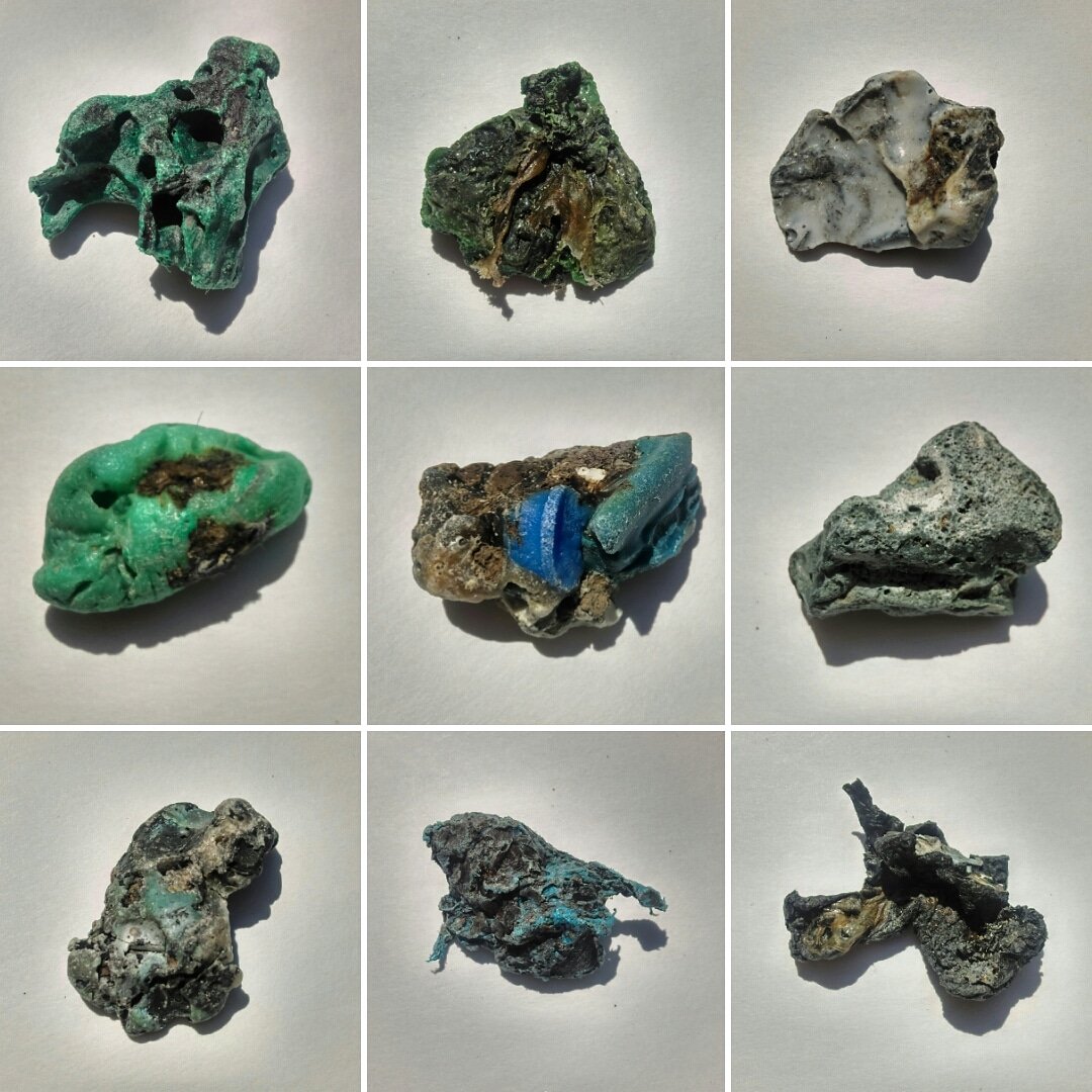 FlotsamWeaving's tweet photo. A recent BBC article spoke of the the dangers of #plasticpebbles that are being washed up on UK beaches. The #plastiglomerates are undoubtedly geological markers of our age, symptomatic of the #Anthropocene, and strangely beguiling https://t.co/NRlFlzsOh3 https://t.co/eTabwNoNwm
