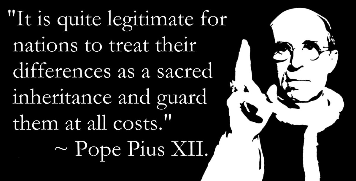 The young people I talk to are starving for a leadership which tells them it's OK to protect and promote the familial and ethnic character of their own countries, to take pride in the accomplishments of their ancestors, and to pass on what they have received to their descendants.