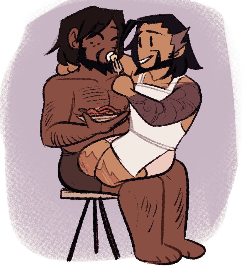 #mchanzo last time jesse cooked w/ 1 hand he spilled oil all over and he Ain't Risking It Again, but also, Boys Look For Excuses To Hold Eachother 