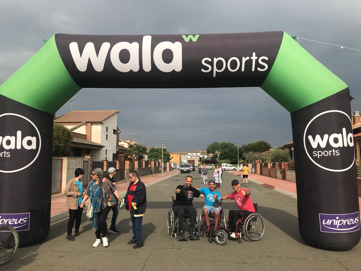aspidlleida's tweet photo. Avui els companys del club esportiu aspid  a la @cursadelaserp a la Sentiu de Sió
Enhorabona organització #solidaria #inclusiva https://t.co/UhvfwoptWV
