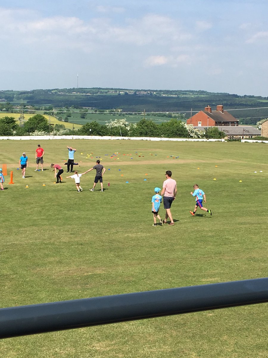 deansmithYCB's tweet photo. Sunday morning = @allstarscricket at @HighamCC   Come on dad we’re bowling! Great to see the club getting the parents involved in the session too. #BigMoments 🏏🌟🏏🌟 https://t.co/sSb7FEYAUq