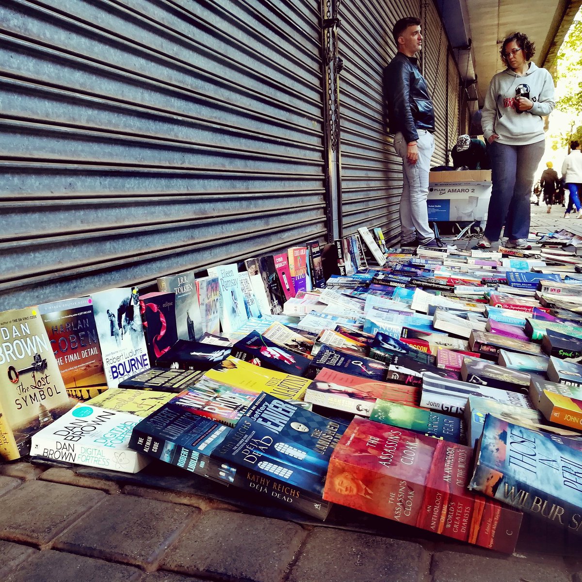 What do you need to be an underground book seller? BOOKS!!!

#JoziWalks #JoziWalks2018 #books #library #booksellers #joburg