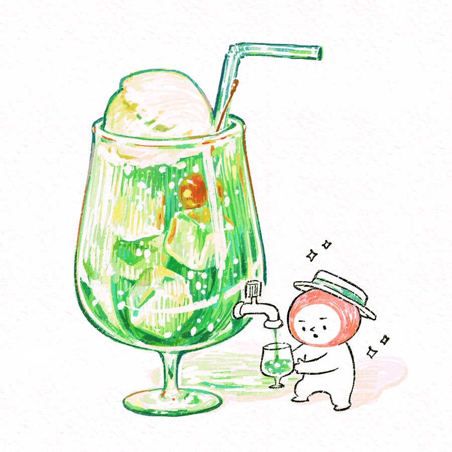 「🍈🍦🍹 」|omisoのイラスト