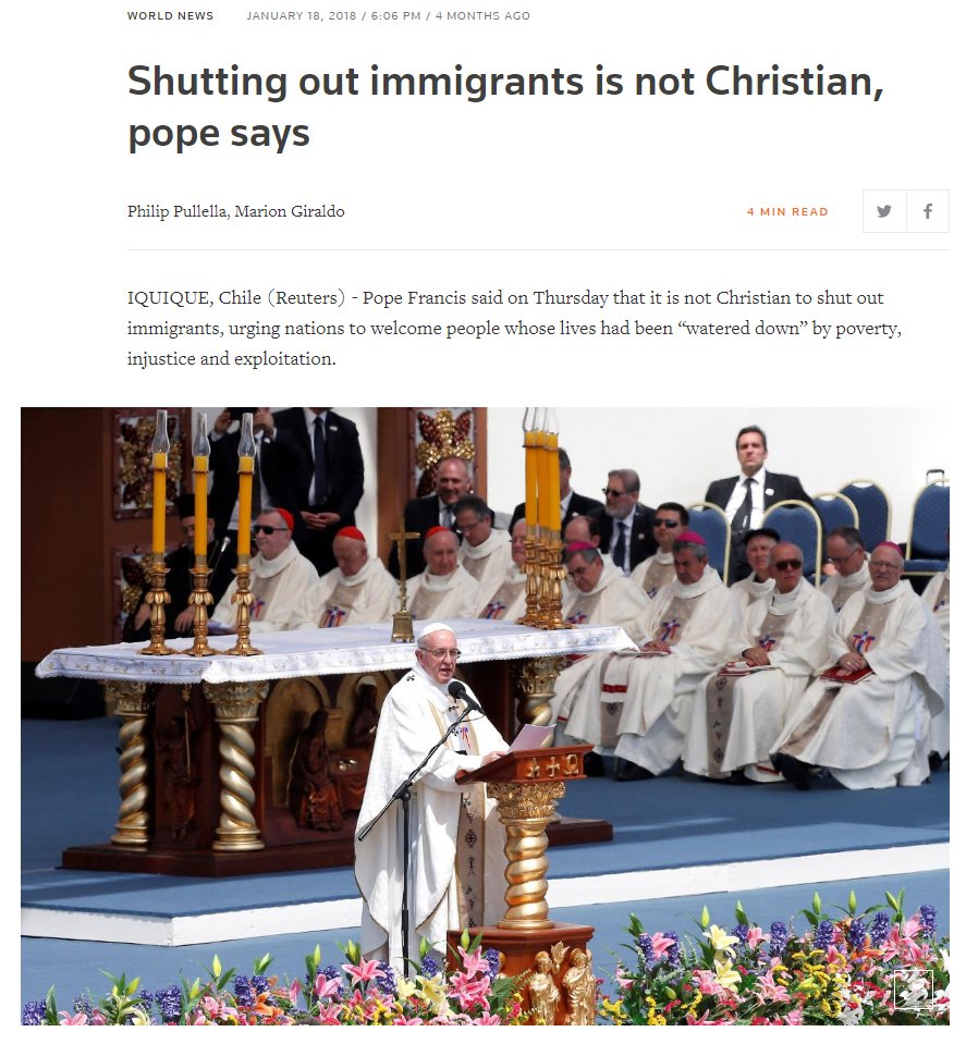 What they receive from the Church hierarchy is the message: 'Everything will be OK as long as you don't resist. Defending yourself or your culture is racist. Don't make a fuss. Welcome the invasion. It's better for you this way.'In other words, a slap in the face.