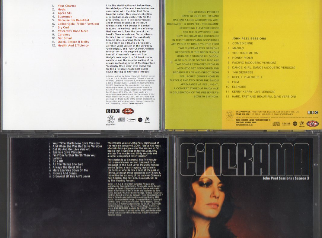 robertino1009's tweet photo. #PhysicalBoxSets 

Cinerama The Complete Peel Sessions 2007 3CD Box with booklet

#thegedgegames https://t.co/1IPjBOsT1H