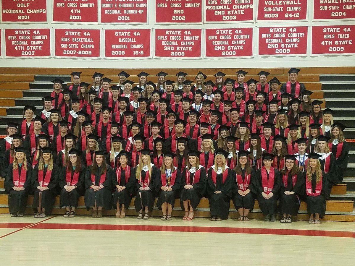 WamegoSports's tweet photo. Congratulations WHS class of 2018! You did it! 🎓 https://t.co/5ShqHbqnxg