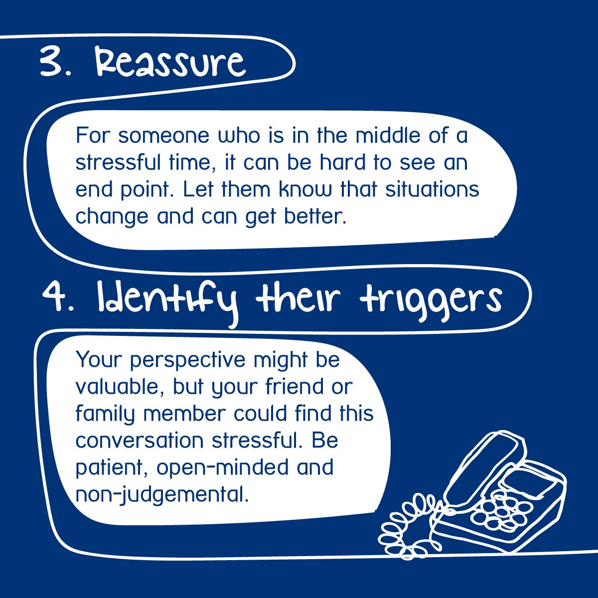 MindCharity's tweet photo. This week we've been sharing lots of info on stress for #MentalHealthAwarenessWeek. As the week comes to a close, here are some tips on supporting a friend or family member that might be feeling stressed. Share away! https://t.co/TgldYMgZeb