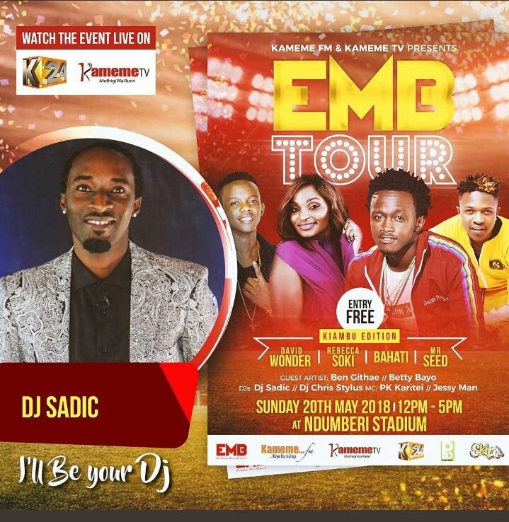 IsaacOody's tweet photo. The genius mix dj @DJSADIC will be performing at nduberi kiambu. #Geniusdj dont miss #EMBTOURKIAMBU @anitasoina @eddieofficial17 @BMashipei @SiliSylvesta @djjoebreezy254 @PeterAllanOffi1 @cissymwova364  see you there https://t.co/u5Qel3Xbu6