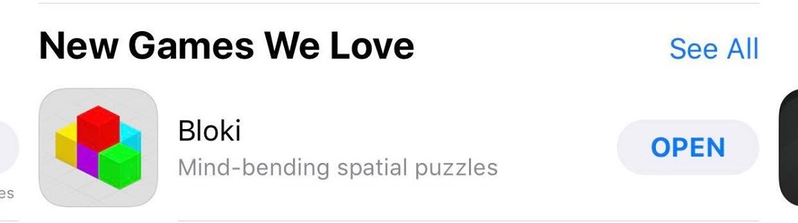 junkhive's tweet image. In case you hadn't noticed, #Bloki has been featured as one of the new games @AppStore team loves! Thanks a lot!

#gamedev #indiedev