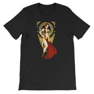 StarWarsEroTee's tweet photo. Princess Leia in gold bikini (Mucha-style)... https://t.co/SYuFV1LWMS #StarWars #Tshirts #Erotic https://t.co/8EvoEli7nZ