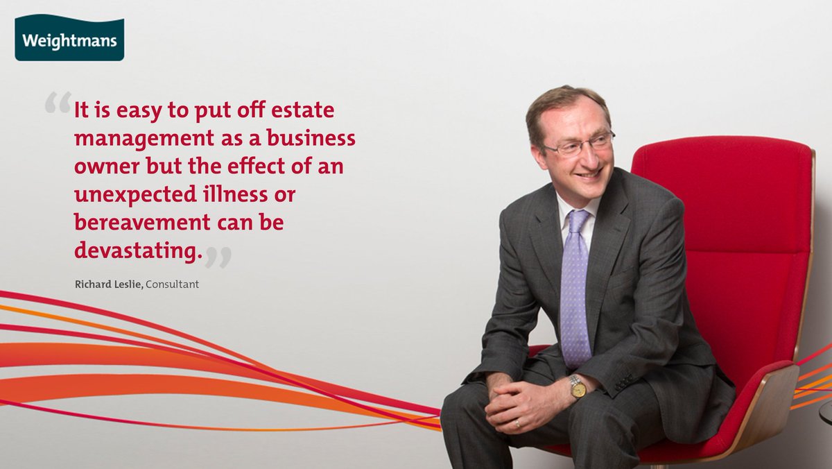 When you're working hard to grow your business, estate planning may seem like a low priority. Richard Leslie explains why it's a crucial step in futureproofing your company #SMB  #entrepreneur bit.ly/2It1wWn