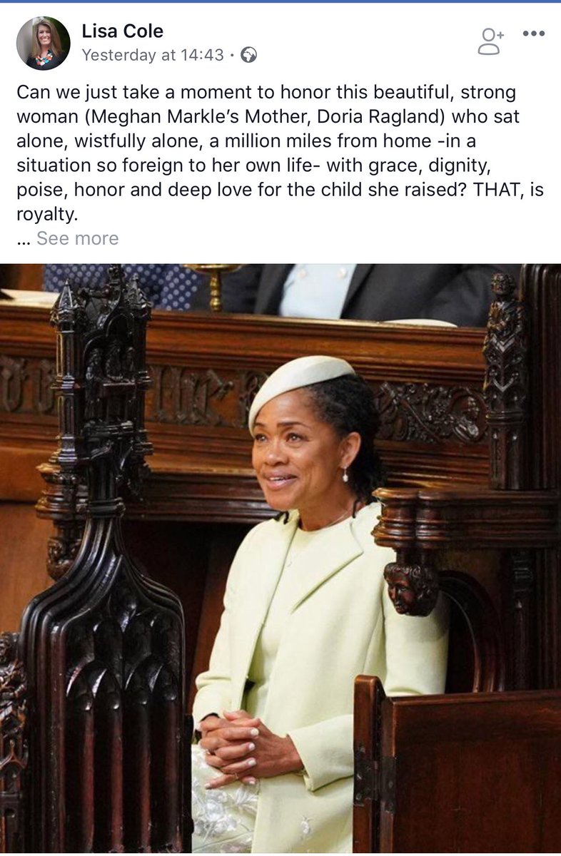 jim_rude_boy's tweet photo. Sure is ❤️ #RoyalWedding #DoriaRagland #LisaCole https://t.co/NbcvpyQgnW