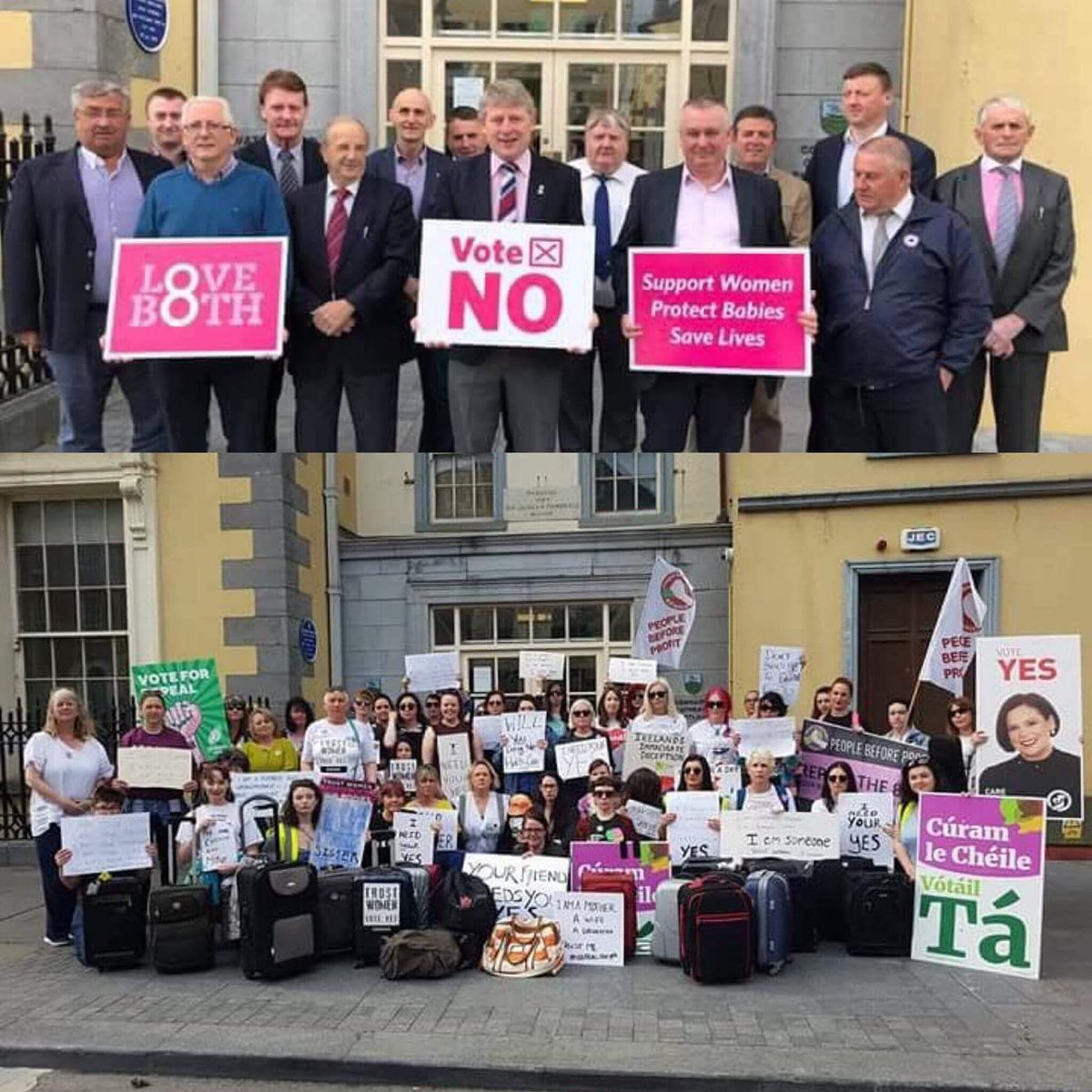 ramble_mouse's tweet photo. Wonder which of us truly know what's best for women. #Waterford #yourYESmatters #repealthe8th https://t.co/bH0DqV4DKC