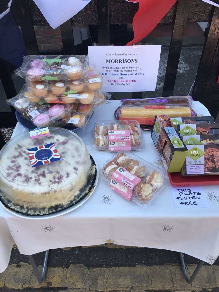 sonalinlondon's tweet photo. A big thank you to @Morrisons Harrow for the generous donation of delicious cakes for our street party yesterday! It's lovely to have big businesses supporting our local communities. https://t.co/lhcbw7wejN