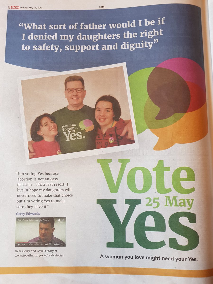 gerryheed's tweet image. I'm not a firefighter or a soldier, but I am a real Irish man, and I'm doing what real men do. I'm standing with the women in my life and I'm standing up to the bullies who wish to control them.
#Together4Yes 
#Men4Yes