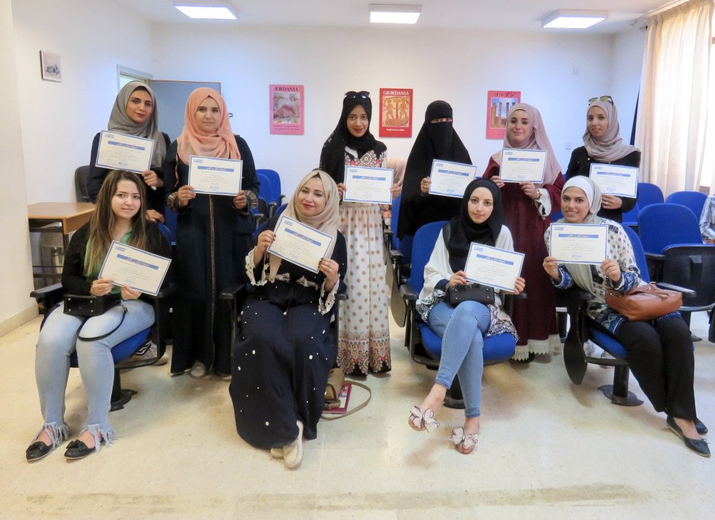 PlanJordan's tweet photo. These #women just #graduated from our First Steps program at Hashemite University to build their capacity to enhance early #childhood care services and raise awareness among #parents to contribute to the creation of safe spaces for #children in #Jordan's host communities. https://t.co/xxidSEdHc3