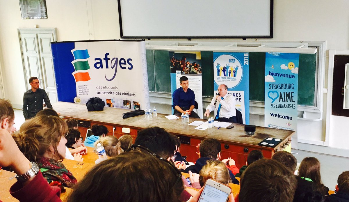 Alexandre_Arlin's tweet photo. Merci à @BrunoStuder67 et @RobertWalter51 pour leur participation au colloque 🇪🇺 du #SNACE18❗️Un bel événement qui met à l'honneur l'#Europe et la #Culture ✅ cc @La_FAGE @AFGES https://t.co/IDMBBP7u8k