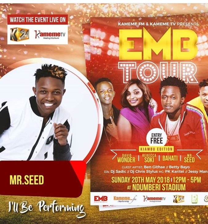 BMashipei's tweet photo. He will be here for the #EMBTOURKIAMBU ..make your way here see you boy @MrSeedOfficial perform live
@MrSeedOfficial @IsaacOody @Embrecordske @SiliSylvesta @eddieofficial17 @davidwonderemb @SokiRebecca @MorrehEMB https://t.co/zVpxcnTJwx
