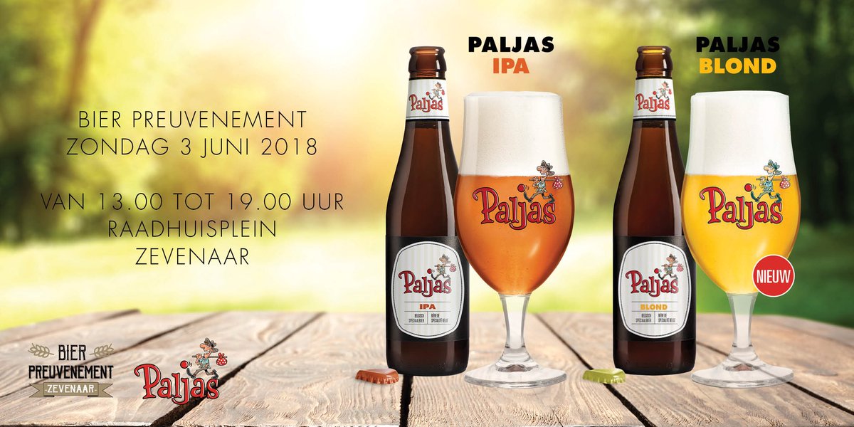 Carnavalsvereniging Paljas met Paljas bier op Bier Preuvenement. Zondag 3 juni van 13.00 tot 19.00 uuur. Raadhuisplein Zevenaar. #blond #ipa #speciaalbier #livemuziek