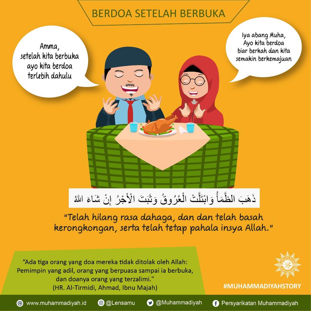 Muhammadiyah On Twitter Jangan Lupa Berdoa Setelah Berbuka Puasa Ya Sobat Muhammadiyah