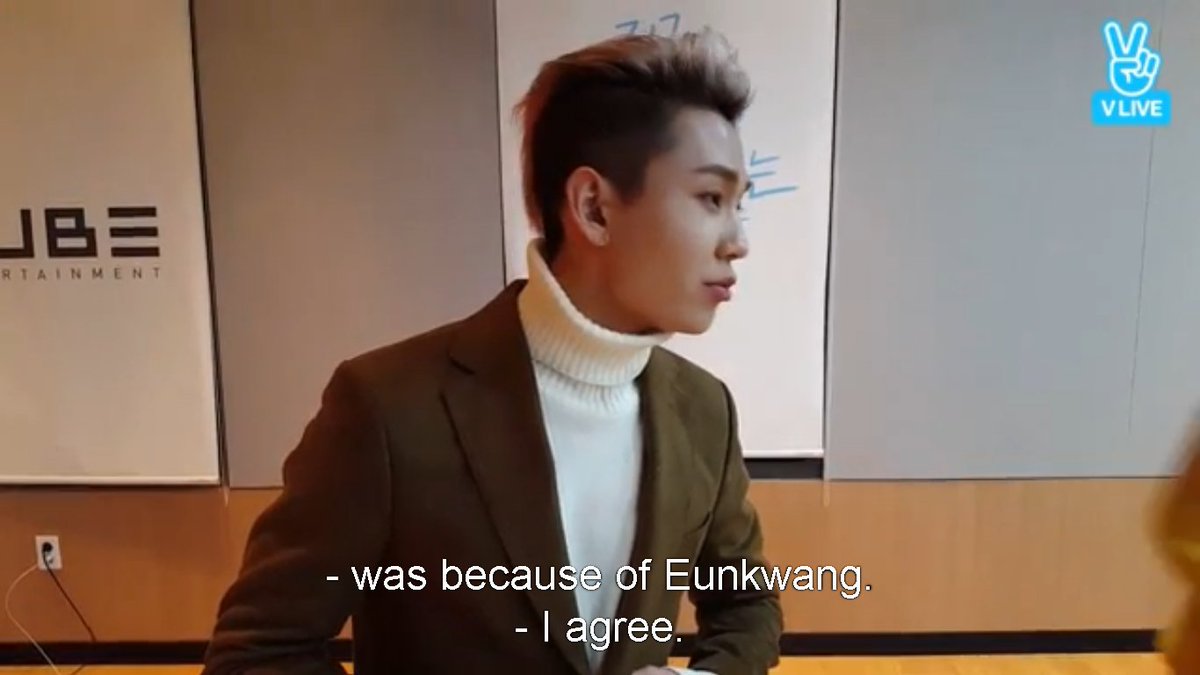 Ilhoon's love for Eunkwang
