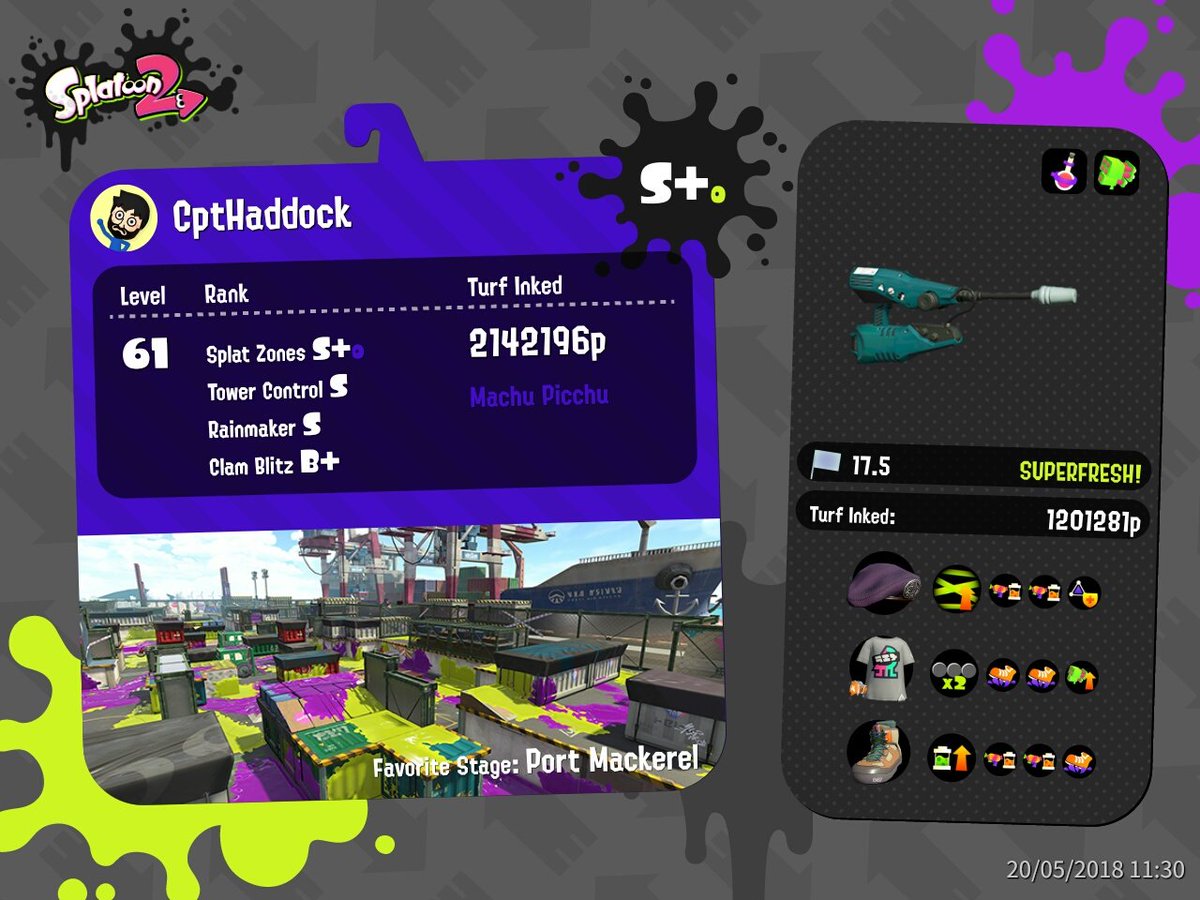 iDad_1's tweet photo. My Splatfest rig #Splatoon2 #SplatNet2 https://t.co/4N0gQDVQUc