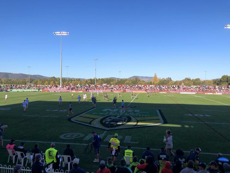 TPS_Mudgee's tweet photo. Mudgee was out in force today supporting the #StGeorgeIllawarraDragons, up against the #CanberraRaiders in Round 11 of the #NRL at Glen Willow. A crowd of 8,962 witnessed the Dragons come away with a win 25 - 18 against the Raiders 🙌 @NRL @NRL_Dragons @NRLFootyShow #tpsmudgee https://t.co/6UzJ8uM0SC
