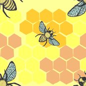CrouchPatterns's tweet image. found these other #honeycomb and #bee inspried #fabric #pattern #design from @Spoonflower like the mix of #hexagon shapes and bees to create intersting design