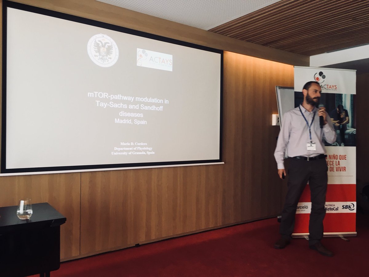Tay_Sachs's tweet photo. Our next speaker is Dr Mario Cordero from the University of Granada to talk about “research for an orphan drug”! #taysachs #sandhoff #charity #etscc #etscc2018 @Tay_Sachs @Hand_in_Hand_De @ACTAYS @leLysosome https://t.co/P7IgMFpFFG