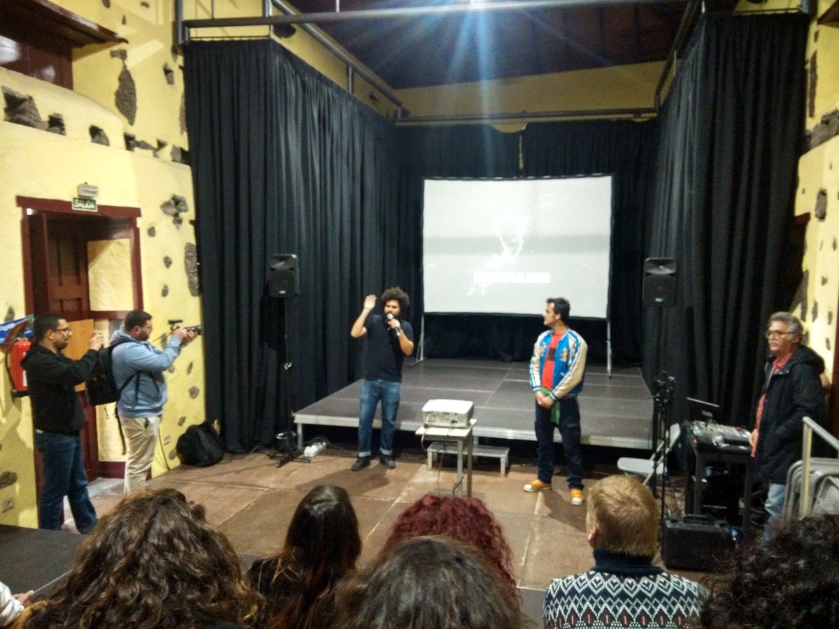 Miguel Ángel Blanca durante la presentación de 'Quiero lo eterno' ayer en el Festivalito de La Palma. Una película que llevará tiempo digerir.