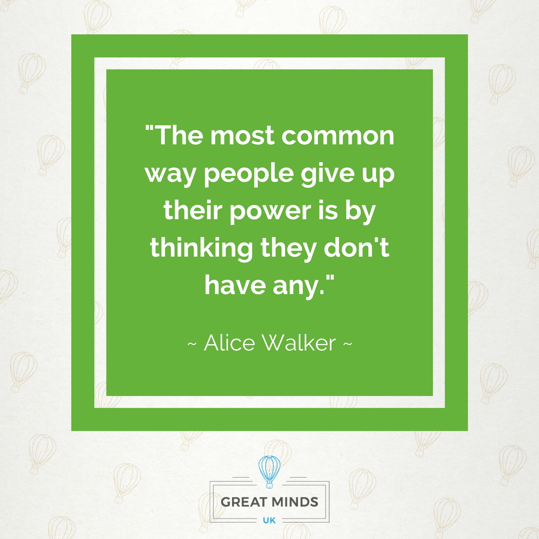 greatminds_uk's tweet photo. "The most common way people give up their #power is by thinking they don't have any." - Alice Walker 💭
🔸 Great Minds - The life #planning system for busy professionals - https://t.co/4ljUI32igm https://t.co/URKxYbh8Gw