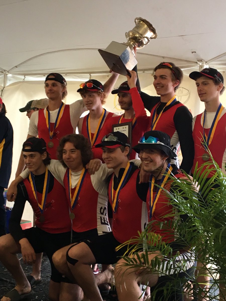 GSSEaglesRowing's tweet photo. Strong showing from @GrimsbyEagles Jr Boys 8 yesterday at #Stotes2018 with a first place finish! Now back to practice boys! @StCRowingClub @dsbn #rowing #greatcoach https://t.co/WVChDhQl0m