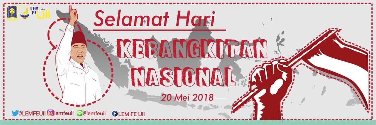 [ Peringatan Hari Besar ]

Selamat hari Kebangkitan Nasional.

Tuhan tidak mengubah nasib suatu bangsa sebelum bangsa itu mengubah nasibnya sendiri. - Bung Karno.

#LEMFEUII2017/2018
#KERJAHARMONI
#SELAMATHHARIKEBANGKITANNASIONAL