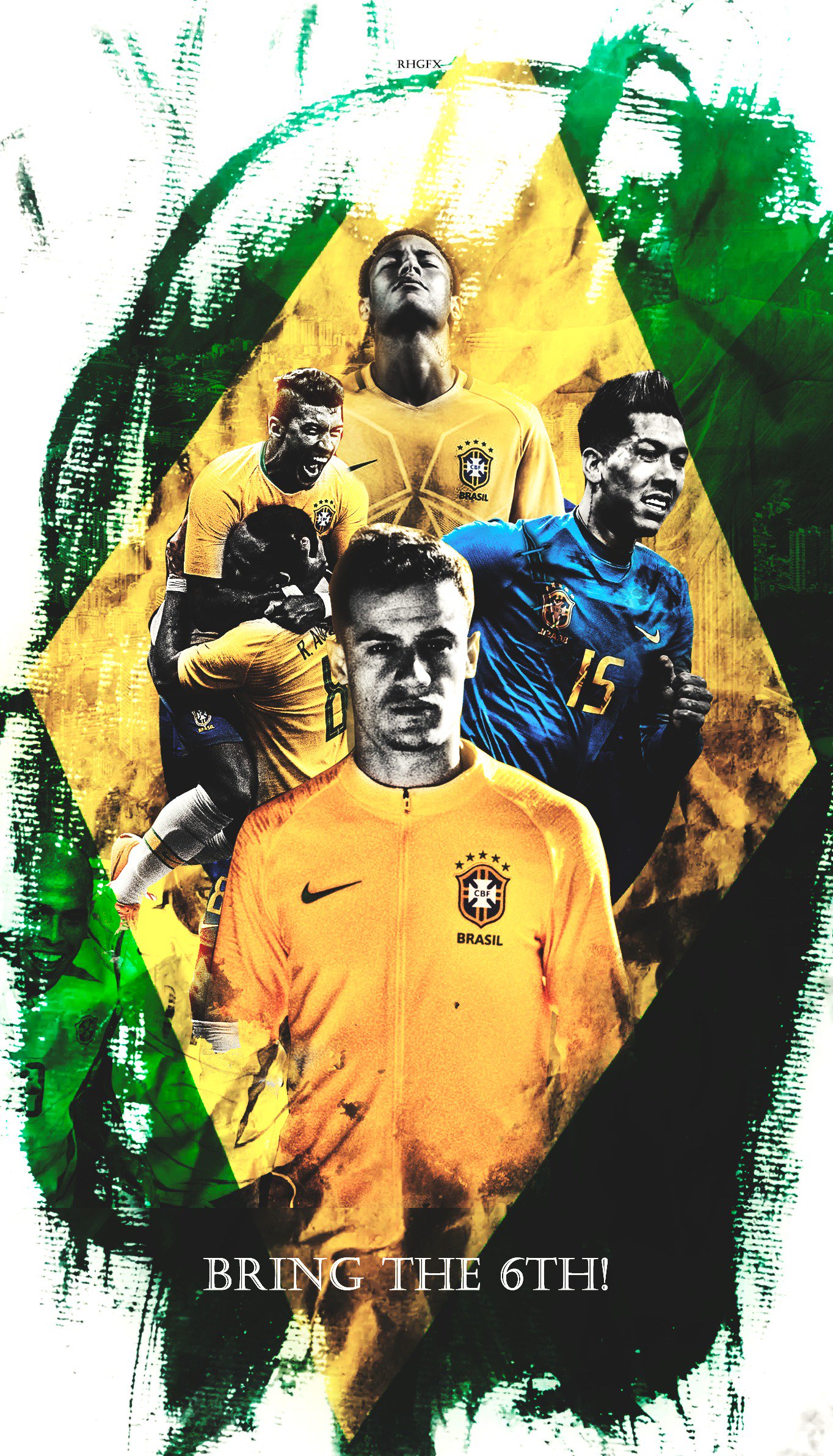 RHGFX a X: Brazil Team Wallpaper  #brazil #WC2018   / X