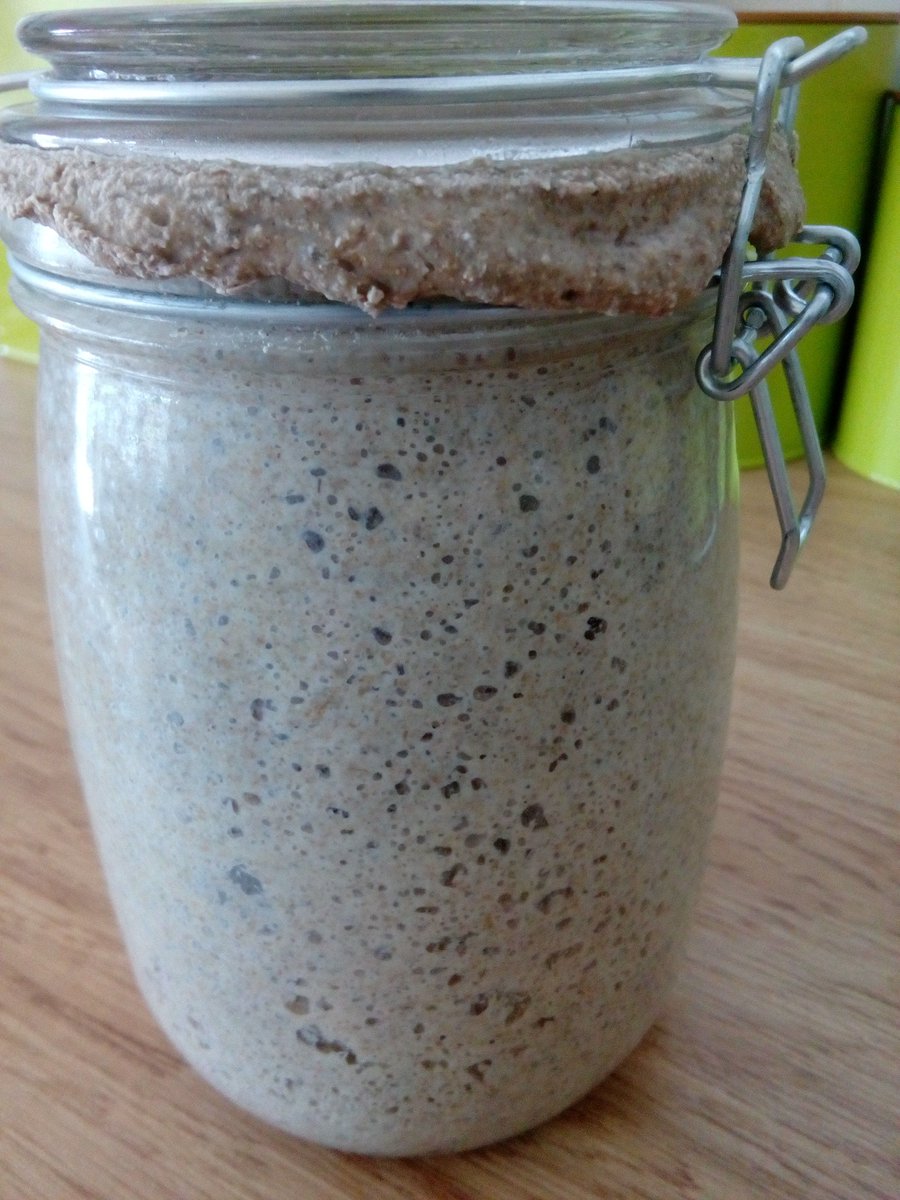 PpHurst's tweet photo. @ThisisIrishfood @RealBreadIRL My @durrowmills sprouted rye starter trying to escape on me! Fantastic organic flour #sproutedflour #realbread #supportlocal https://t.co/7spIBYqXHw