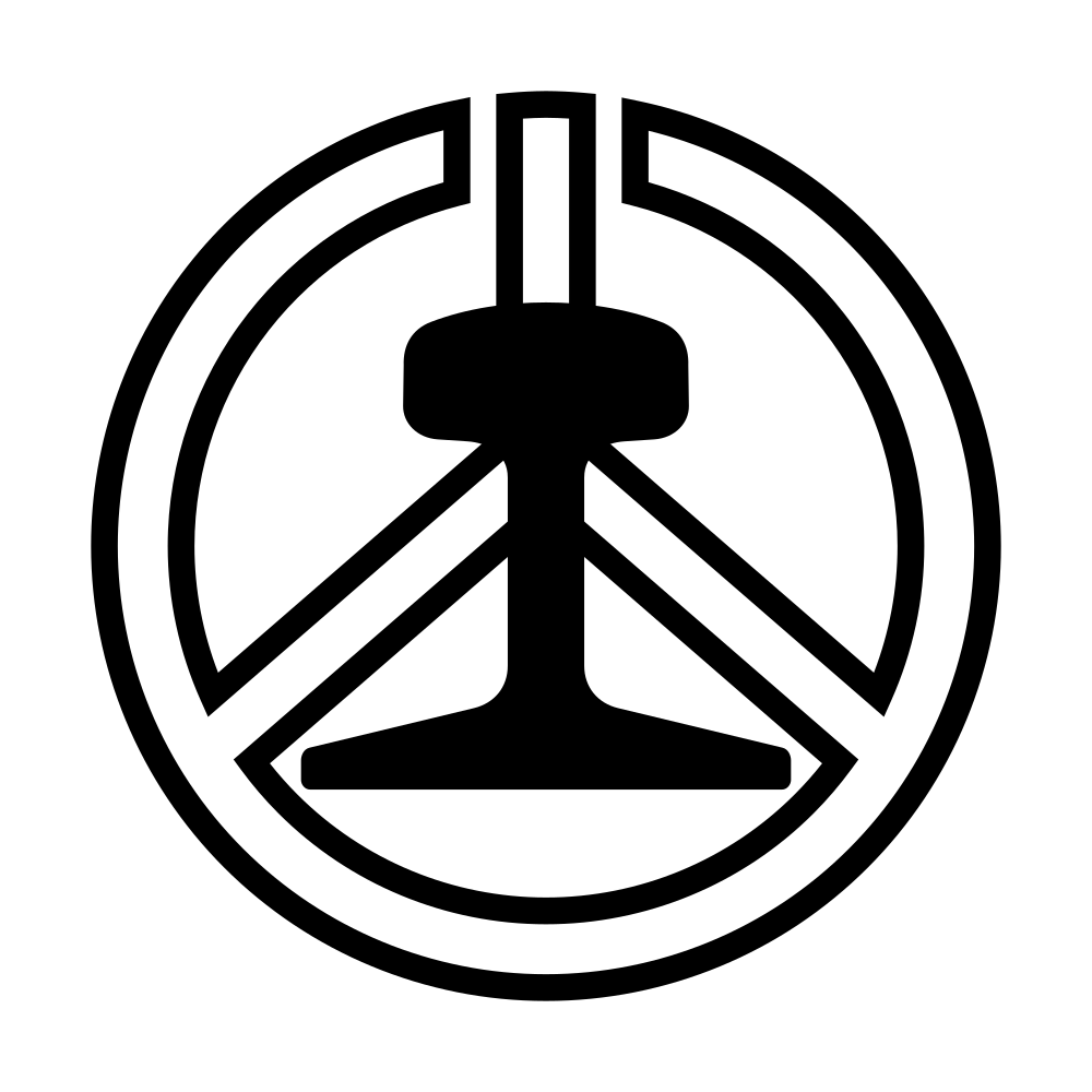 山陽電気鉄道の社章。 赤い5本線が重なってるやつはシンボルマークで