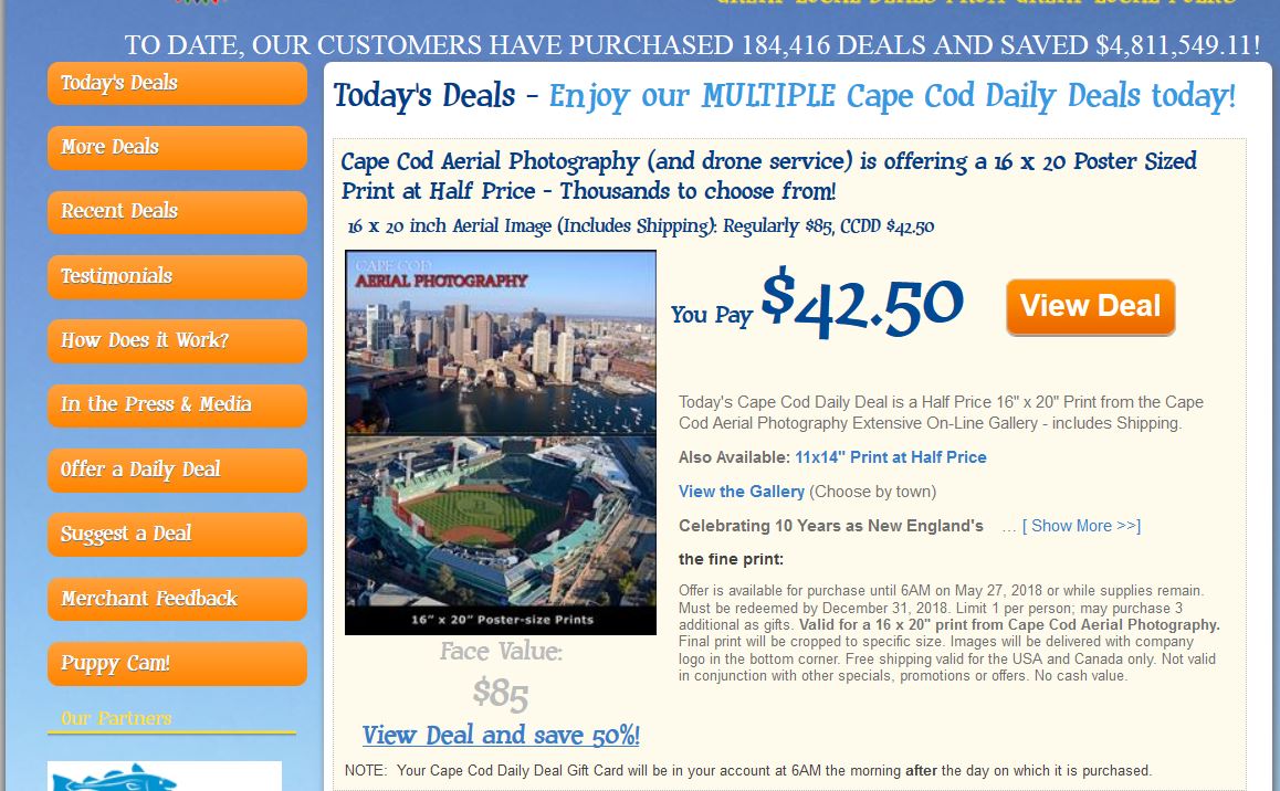 Don't miss out on this one!  capecoddailydeal.com    @ccDailyDeal