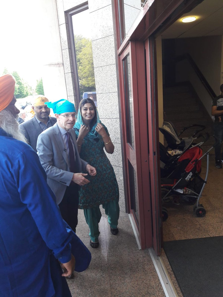Great to welcome Andy Street to the Sikh Temple in Smethwick today.