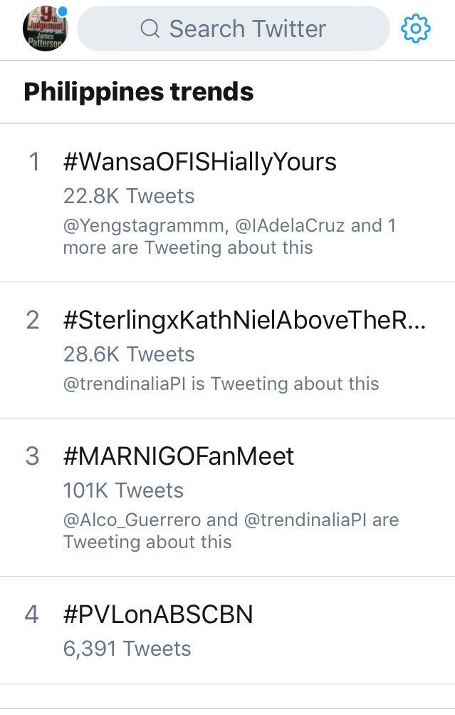 BoybandPH's tweet photo. Whoa!!! We're trending #1 Nationwide!!!! Tweet pa more, Super Fans and Bandmates! #WansaOFISHiallyYours https://t.co/tpbptnkY7i