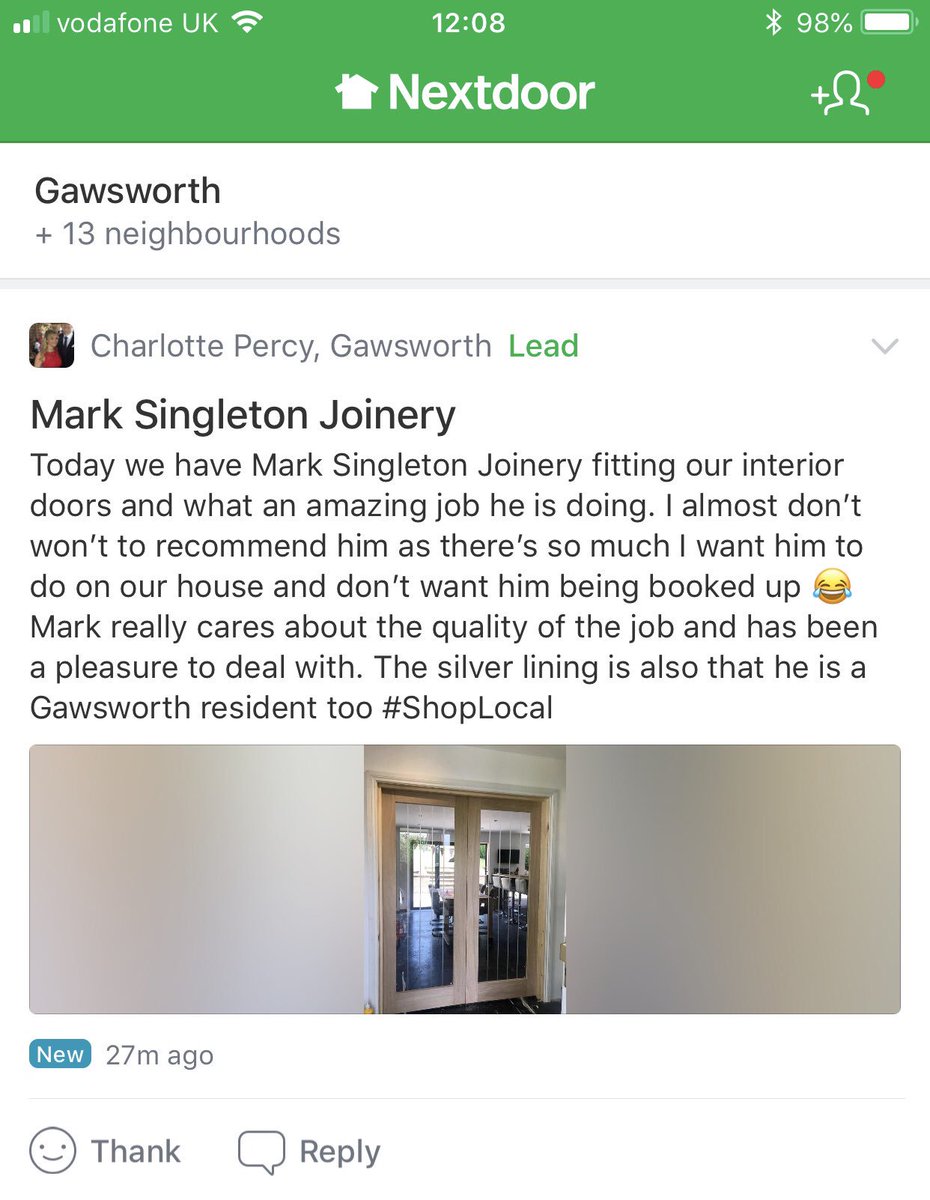 Singo_Bespoke's tweet photo. This is why we do what we do 👍🏻 #marcsingletonjoinery #hardwork #local #customersatisfaction https://t.co/HCKCzKSVBZ