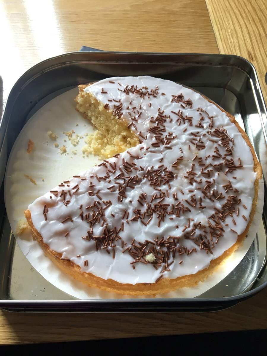 Granny usually makes me a cake every week for me but since she’s broken her wrist she hasn’t managed to so she got her friend to come round and help her make one for me, what a bloody star ❤️